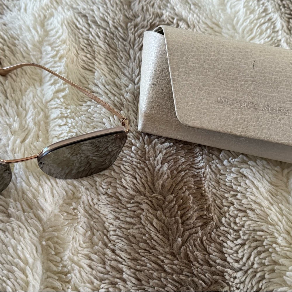 Michael Kors Gold and Silver Aviator Sunglasses